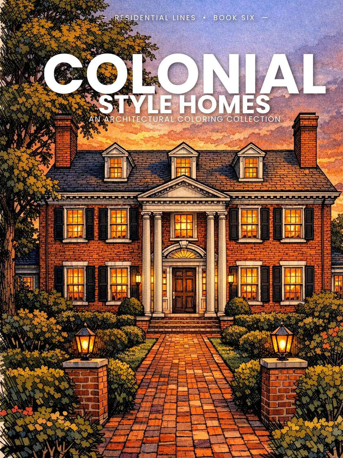 Colonial coloring book front cover — Lines of Steele