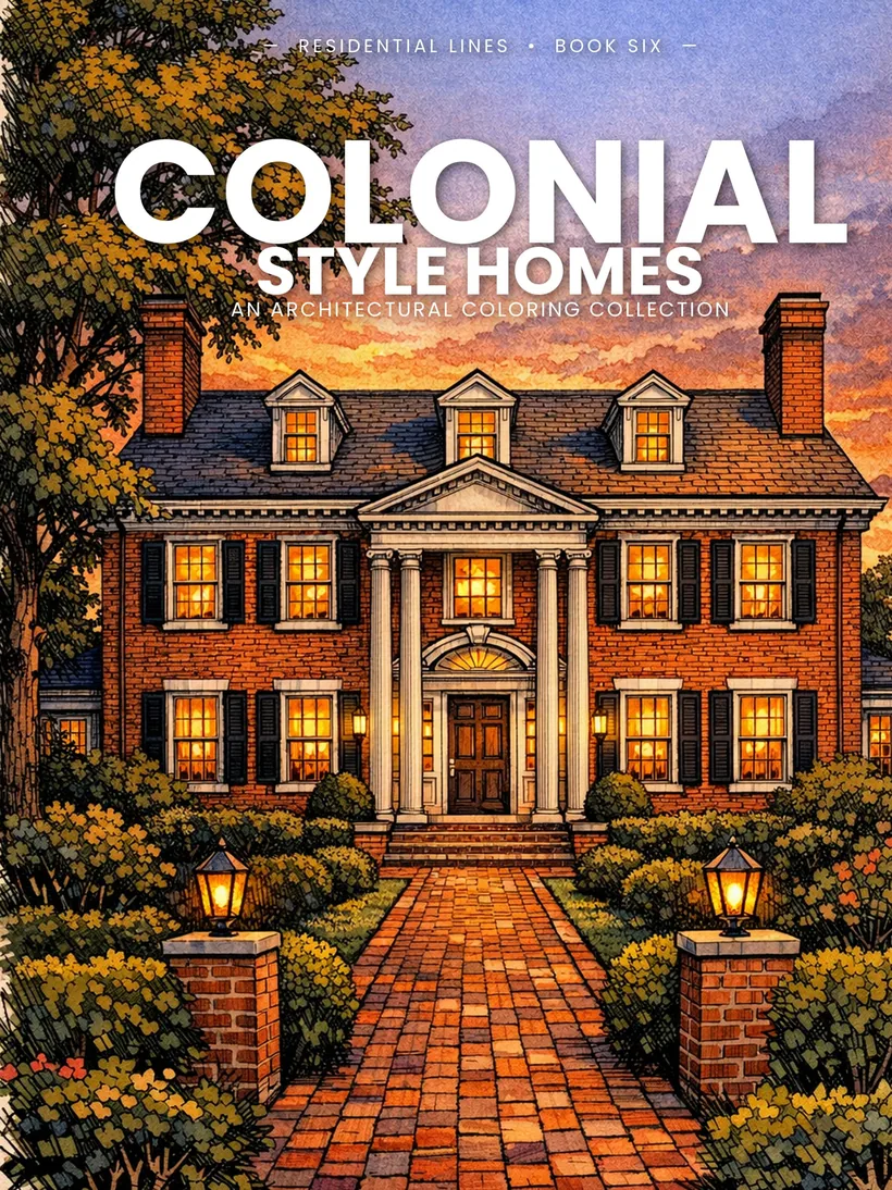 Colonial coloring book front cover — Lines of Steele