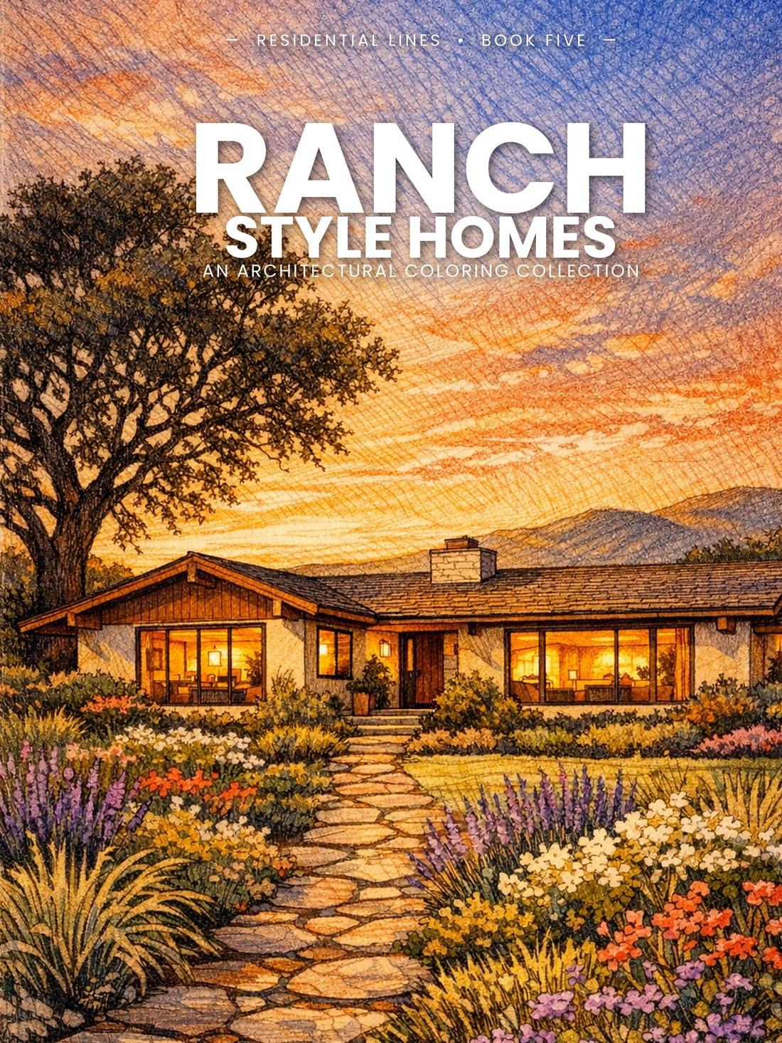 Ranch coloring book front cover — Lines of Steele